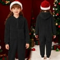thumbnail image 5 of WOYY Boys Girls Hooded Jumpsuit Winter Warm Soft Pajama Zipper Onesie, Sizes 4-5T, 5 of 8