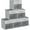 Blended Gray, variant on Storage Cubes, Cube Storage Bin, 8 Pack Foldable Storage Baskets with Window, Closet Storage Bins with Handle, 11x 11 inch Storage Cubes for Clothes, Toys, Books (White)