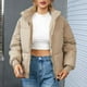 thumbnail image 1 of Chaquetas y abrigos casuales sin capucha de manga larga para mujer, chaqueta de invierno lisa de manga larga, abrigo con cremallera, blusa, abrigo para mujer, 1 of 3