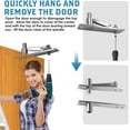 thumbnail image 3 of 1 Pack Hidden Door Hinge,Door Pivot Hinge,Heavy Duty Hinges,Invisible Door Hinge Kit,Stainless Steel Hidden Door Hinge,with 360 Degree Rotation,for Wood Hidden Door Secret Door, 3 of 7