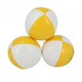 thumbnail image 1 of 3 piezas de bolas de malabarismo, pelota de lanzamiento, juego de trucos portátil, combinación de colores, canasta de Pascua amarillo y blanco, 1 of 9