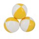 thumbnail image 1 of 3 piezas de pelotas de malabarismo, cestas de Pascua portátiles, bolas de circo, pelotas de lanzamiento amarillo y blanco, 1 of 9