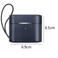 thumbnail image 2 of Étui pour Écouteurs Sans Fil, Texture Cuir Étui de Protection Complet pour Airpods 3, 2 of 5