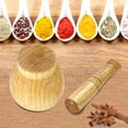 thumbnail image 4 of Mortar Pestle Set -Kitchen Hand Manual Wood Garlic Ginger Spices Mortar Pestle Set Grinding Bowl Grinder, 4 of 7