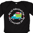 thumbnail image 4 of Inktastic 1st Valentines Day Boys Heart Truck Boys Long Sleeve Baby Bodysuit, 4 of 5