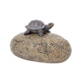 thumbnail image 3 of Ocultador de llaves Zulema Piedra Tortuga decoración de jardín caja de almacenamiento de seguridad, 3 of 8