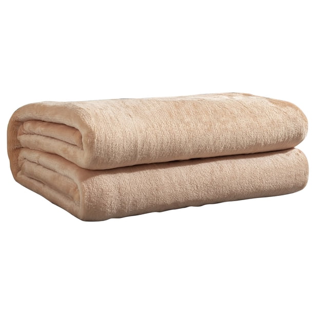 Manta Franela Aire Acondicionado Multifunción para Interior Exterior (Camel)