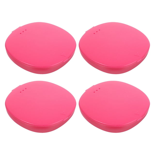 OUNONA 4Ud Estuche Portátil Para Copa Menstrual De Plástico Rosa Con Compacto Para Viaje