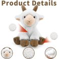 thumbnail image 3 of Vggrvlo Goat Stuffed Animal Plush Toy Comforting Companion Perfect for Decorating Rooms and Birthday Gifts (White), 3 of 7