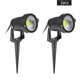 thumbnail image 5 of Yuarrent Luz LED COB para jardín, 90-100lm, 5W, decoración de césped con pinchos para exteriores, iluminación nocturna, focos de camino, Iluminación y accesorios Blanco frio/Espiga, 5 of 6