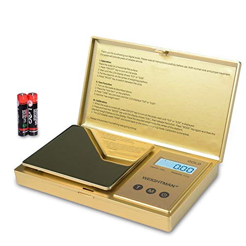 WEIGHTMAN Digital Scale Gram, 200g/0.01g Pocket Scale Gold ...
