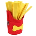 thumbnail image 1 of Perro Snuffle Toy Pet Alimentador lento Papas fritas en forma de entrenamiento Squeaky Toy, 1 of 6