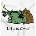 thumbnail image 2 of Bear Attack Unlucky Camping Outdoors Plus Size Crewneck Graphic Tee Shirt Brisco Brands 2X, 2 of 5
