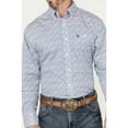 thumbnail image 3 of Wrangler Men's George Strait By Paisley Print Long Sleeve Button-Down Western Blue Large, 3 of 4