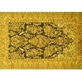 thumbnail image 1 of Ahgly Company Machine Washable Indoor Rectangle Persian Yellow Traditional Area Rugs, 7' x 9', 1 of 4