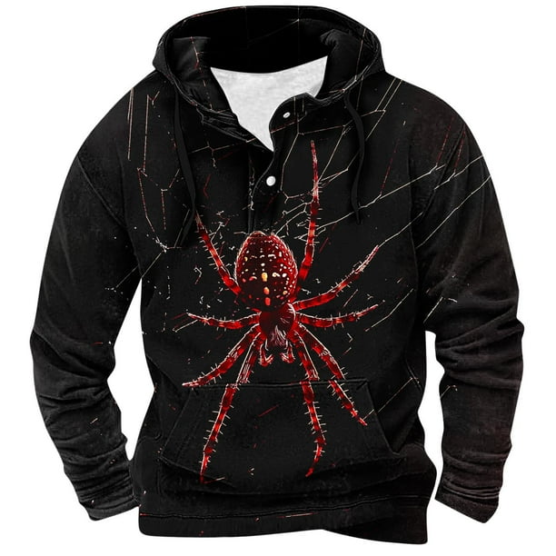 Sudaderas con capucha para hombre, moda, bolsillos, manga larga, estampado, sudaderas con capucha, blusa para hombre, blusa de poliéster