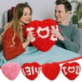 thumbnail image 2 of alentine Gifts Rose Heart Pillow Red Pink LOVE Message Plush Throw Cushion Romantic Decor Valentine Decor​, 2 of 8