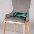 thumbnail image 4 of Everything Comfy Zebra Print Decorative Pillow, 16x6 Inch, Teal/Black,, 4 of 4