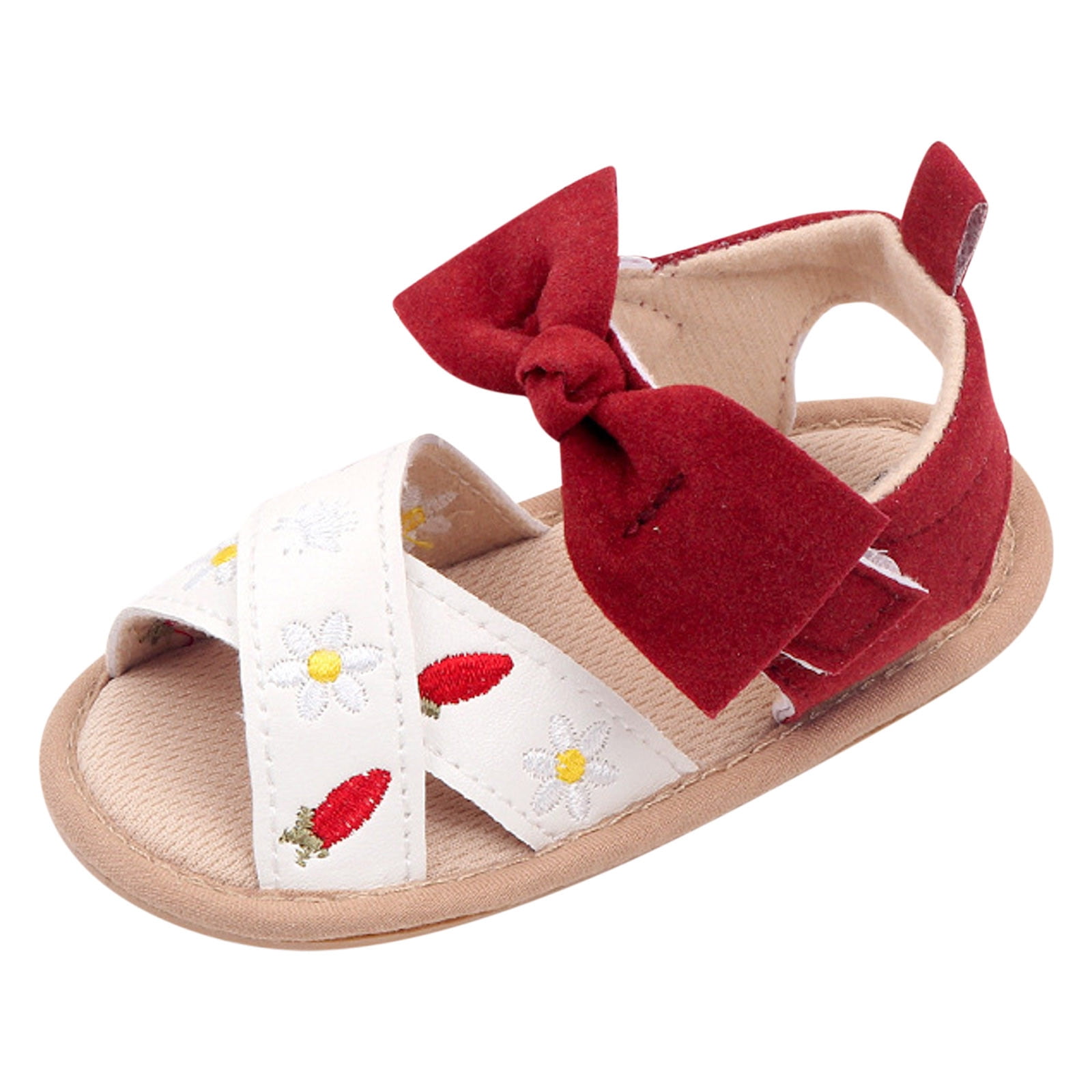 Red baby sandals discount