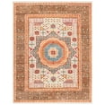 thumbnail image 5 of Safavieh  Hand-Knotted Samarkand Marlea Traditional Wool Rug Ivory/Rust 9' x 12' 9' x 12' Brown, 5 of 5