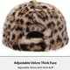 thumbnail image 2 of Gorra Qarigey suave agradable para la piel mujer béisbol cálida estampado de leopardo, 2 of 6