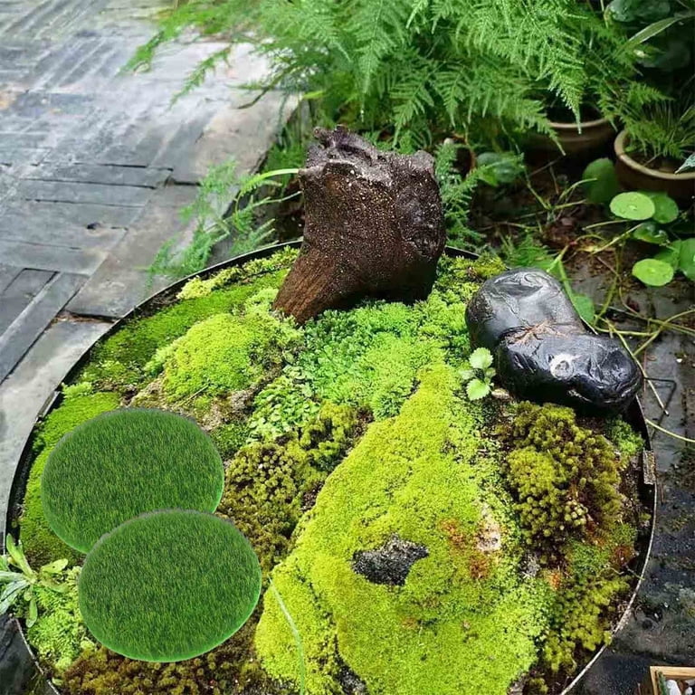 6Pcs Fake Green Moss, Artificial Moss Pads, Moss Decor, Fake Grass