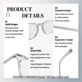 thumbnail image 4 of Unisex Blue Light Blocking Glasses for Computer Phone Digital Screen Reduce Reduce Headache & Anti Eye Fatigue, 4 of 5