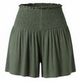 thumbnail image 3 of Womens Shorts Casual Lightweight Flowy Elastic Waist Beach Shorts with Pockets Summer Clothes, 3 of 4