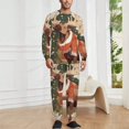thumbnail image 2 of Merry Christmas Deer Holiday Decor Men's Pajama Set Sleepwear Pjs Lightweight Long Sleeve Crewneck Shirts and Bottoms Soft Comfy Sleep Sets XL, 2 of 5