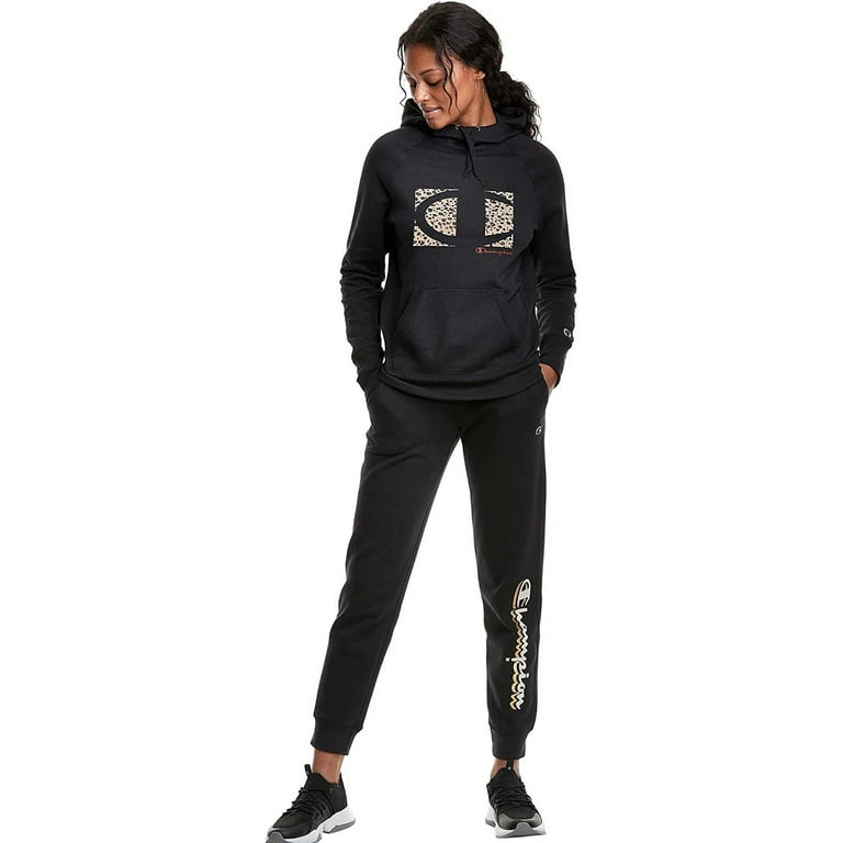 Cheetah print champion hoodie sale