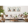 thumbnail image 5 of Kate and Laurel Sylvie By The Fireplace Series Framed Canvas Wall Art Set by Xizhou Xie, 3 Piece Set Gold, Modern Abstract Colorful Brushstrokes Art for Wall, 5 of 6