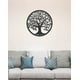 thumbnail image 3 of Decoración de pared de árbol de la vida de metal, arte de silueta para regalo de interior, regalo al aire libre, decoración del hogar y jardín (negro, 28x28cm), 3 of 5