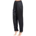 thumbnail image 2 of Inevnen Lingerie Women's Pajama Bottoms Silky Soft Satin Polyester Snip-it Pant Slip with Lace Trim, 2 of 4