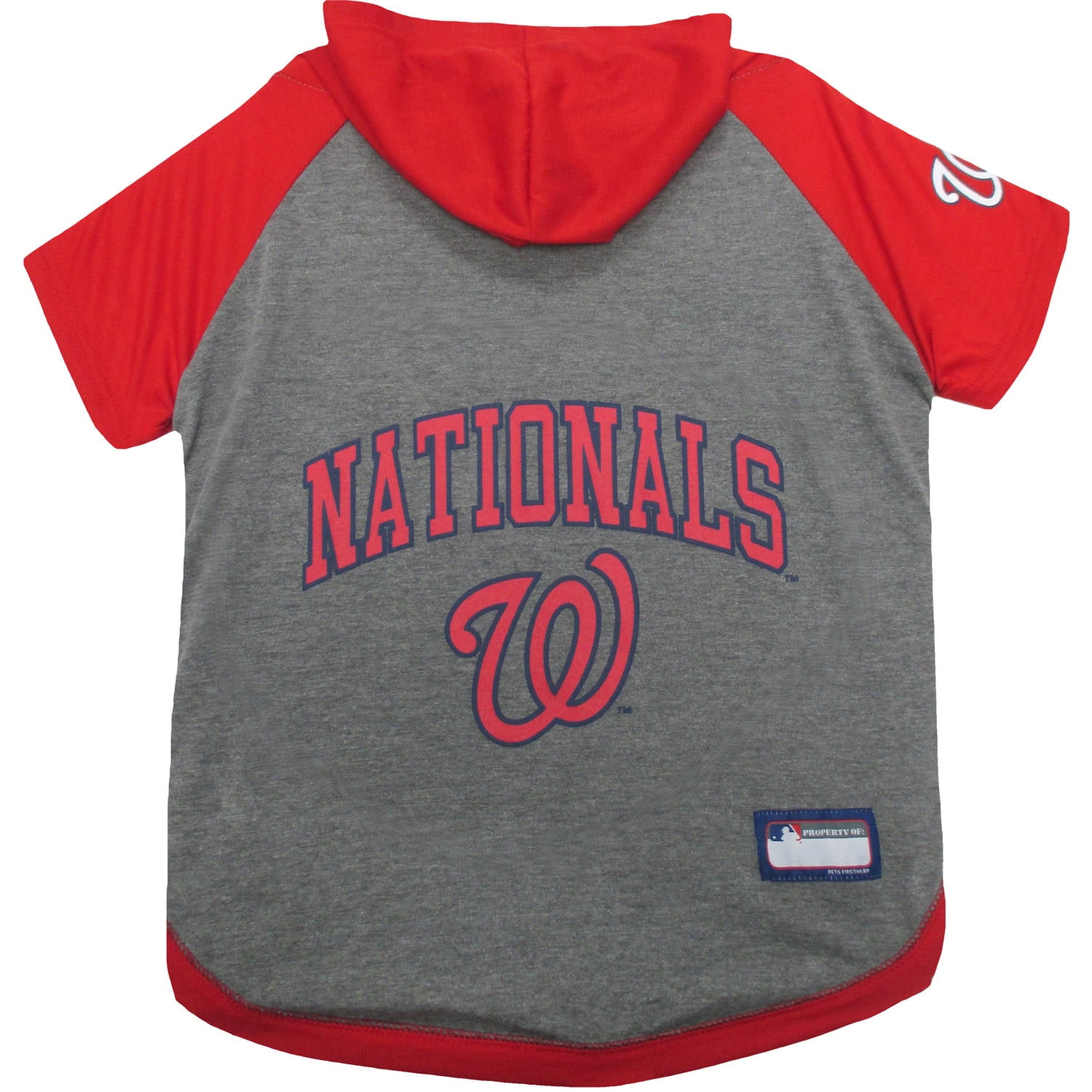 Pets First MLB Washington Nationals Hoodie Tee Shirt by Pets First