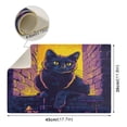 thumbnail image 4 of Qxltty Purple Dusk Cat Pattern Leather Drying Mat for Kitchen Countertops Coffee Mats Hide Stain Quickly Absorbs Water Tableware Decor, 4 of 6