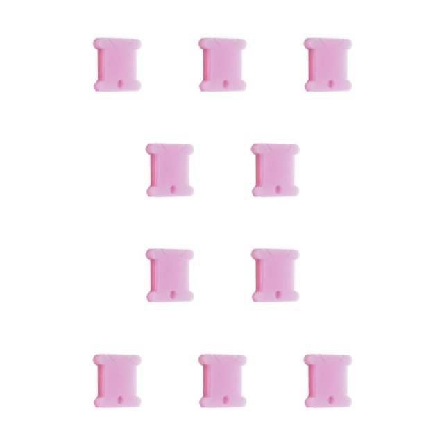 Wosthever Tablero de bobinado, bobinas de hilo, carrete de cable, accesorios de tejer multiusos, puntada multicolor, bordado artesanal, piezas Rosa 10 piezas 10Conjunto