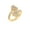 14k Yellow Gold Plated 925 Sterling Silver, variant on Bypass Heart Ring for Women 1.08 ct Round & Baguette Moissanite 14k Rose Gold Plated 925 Sterling Silver Size 9 (Color D, VVS1)