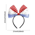 thumbnail image 2 of Patriotic Headband for 4th of July - Independence Day Hair Accessories with Themed Design, Holiday Party Favors and Supplies for Memorial Day and Patriotic Celebrations, H, 9.06 Inch, 3 PCS, 2 of 6