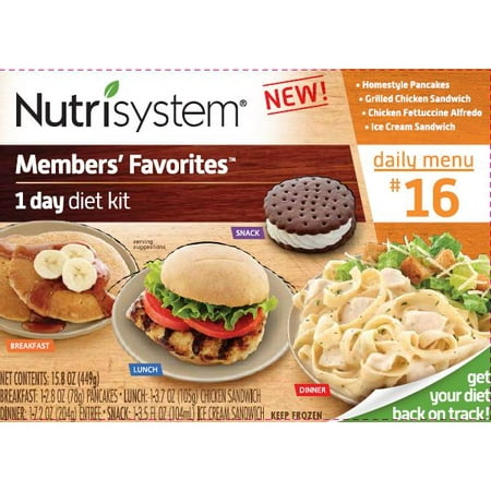 Nutrisystem D Members' Favorites 1 Day Diet Kit, Menu #16
