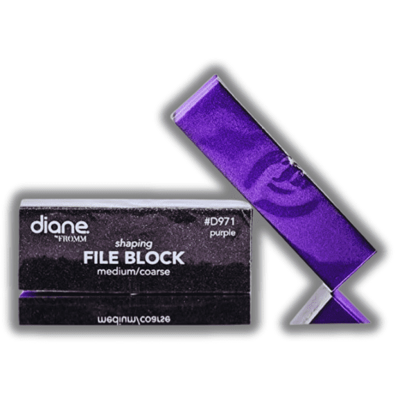 Bloque de lijado Diane D971, color morado medio/grueso (paquete de 3)