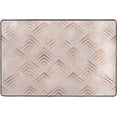 thumbnail image 4 of Dreamtimes Rose Golden Rhombus Style Non-Slip Area Rug Floor Carpet Comfort Floor Mats Decor for Indoor Front Porch,Living Room, Bedroom,Kitchen, 36"x24", 4 of 5