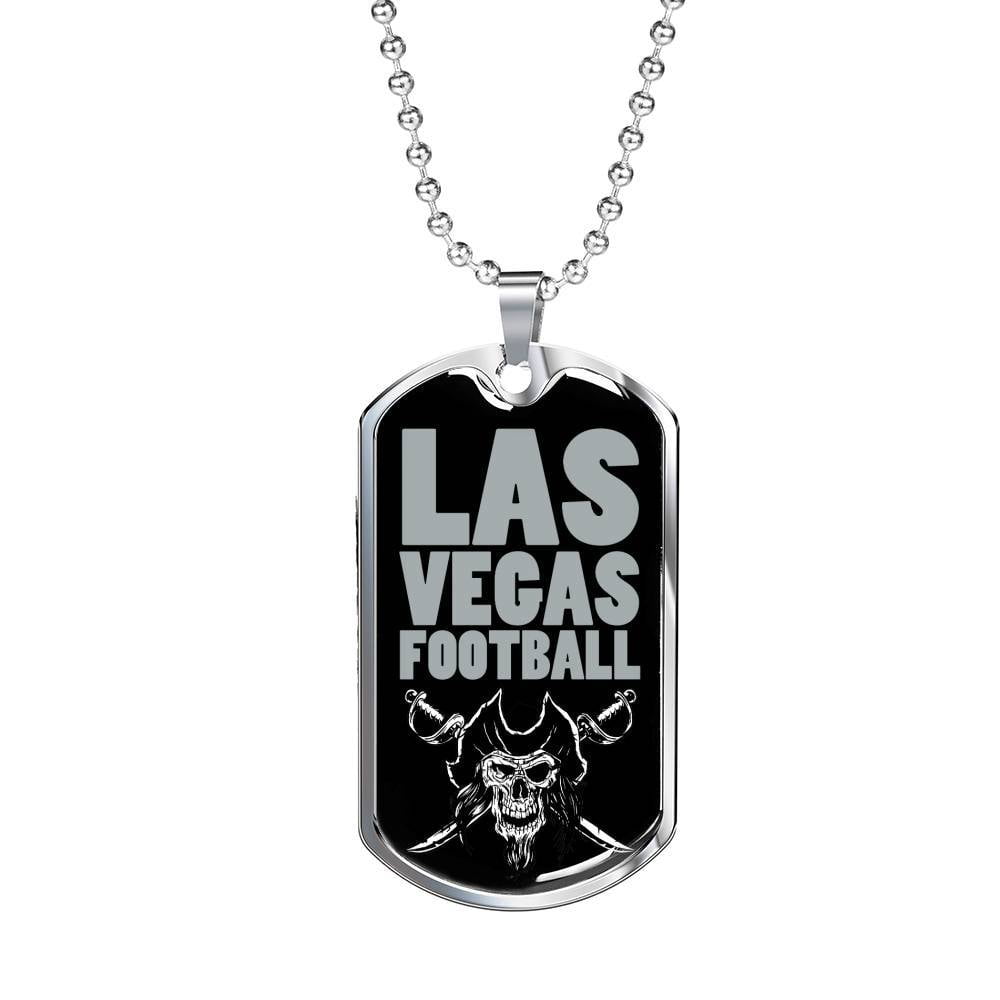 Express Your Love Gifts Las Vegas Football Dog Tag Fan Necklace Dog
