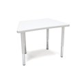 thumbnail image 2 of OFM TRAP-SL-WHT Adapt Series Trapezoid Student Table - 18-26 in. Height Adjustable Desk, White, 2 of 3