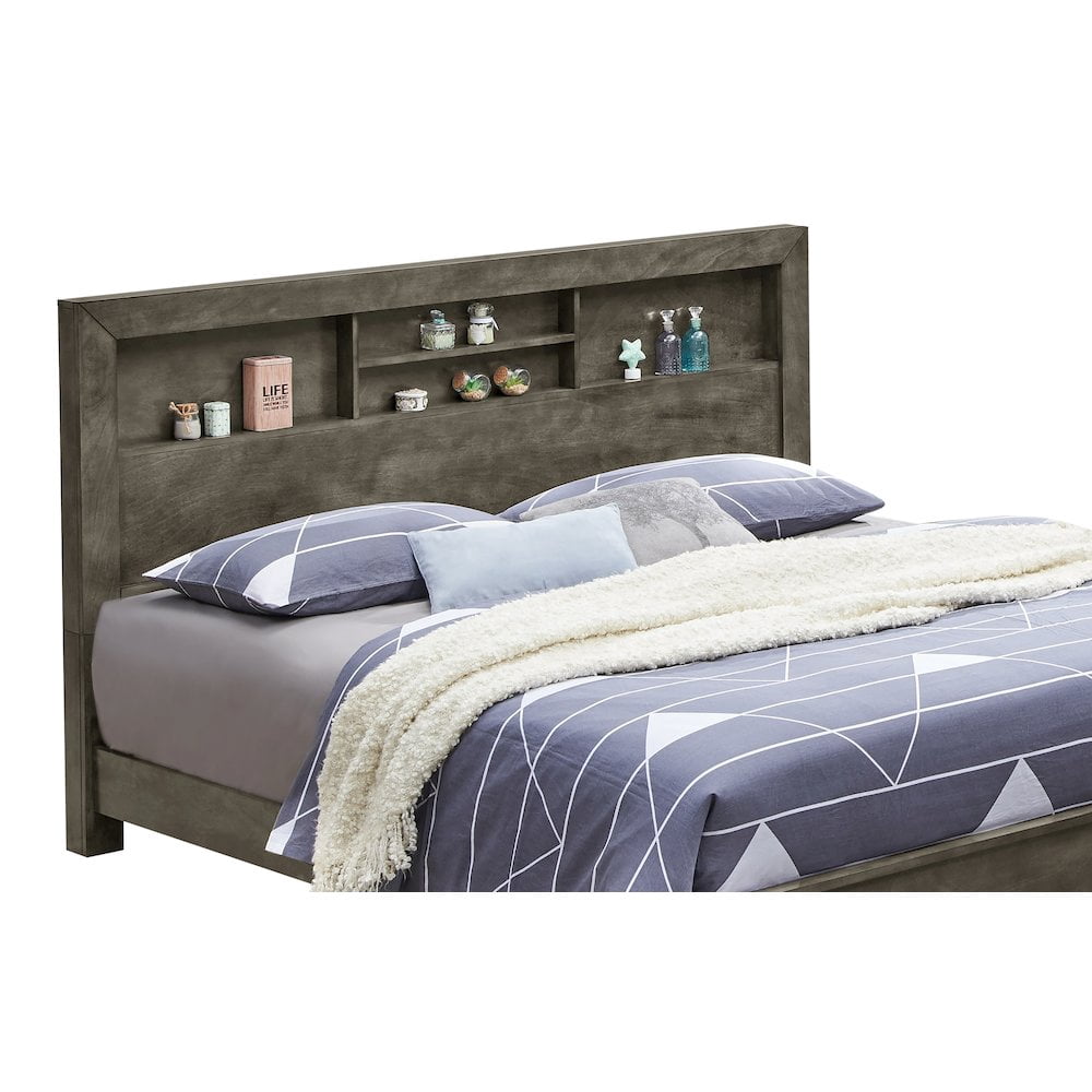 Glory Furniture Burlington King Bed in Gray Color