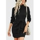 thumbnail image 1 of Vestido tipo túnica de punto con cuello redondo para mujer, vestido tipo jersey de invierno, 1 of 6