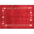 thumbnail image 1 of Ahgly Company Indoor Rectangle Abstract Red Contemporary Area Rugs, 2' x 4', 1 of 4