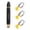 A, variant on High Pressure Hose Nozzle, 6.3 in x 0.98 in Adjustable Water Hose Nozzle with 3 Clamps, Multipurpose Garden Hose Nozzle for Cleaning & Watering, Style A/B, 1/2 Pack