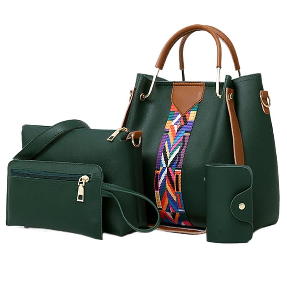 Qarigey Bolsos elegantes de cuero para cada ocasión Bolso de mensajero funcional y de moda Bolso de hombro Bolsas de mensajero y de hombro verde