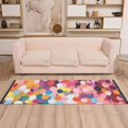 thumbnail image 2 of Yayeee Runner Rug for Bedroom 2'x6' Machine Washable Hallway Non Slip Mat, Black Colorful Circles, 2 of 8