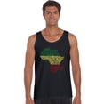 thumbnail image 1 of LA Pop Art Men's Word Art Tank Top - Countries in Africa, 1 of 2